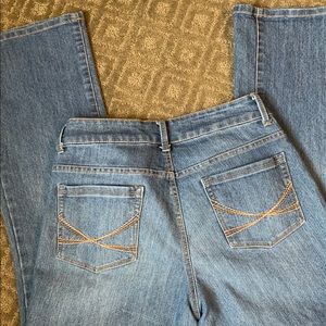 Faded Glory curvy boot jeans Women’s size 10 true blue slight flare